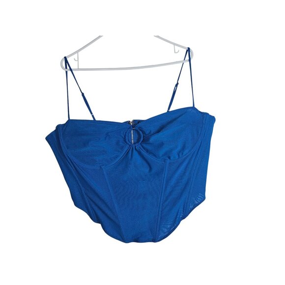 Fashion Nova Corset Size 3XL Blue Eyes On The Prize - Picture 1 of 7